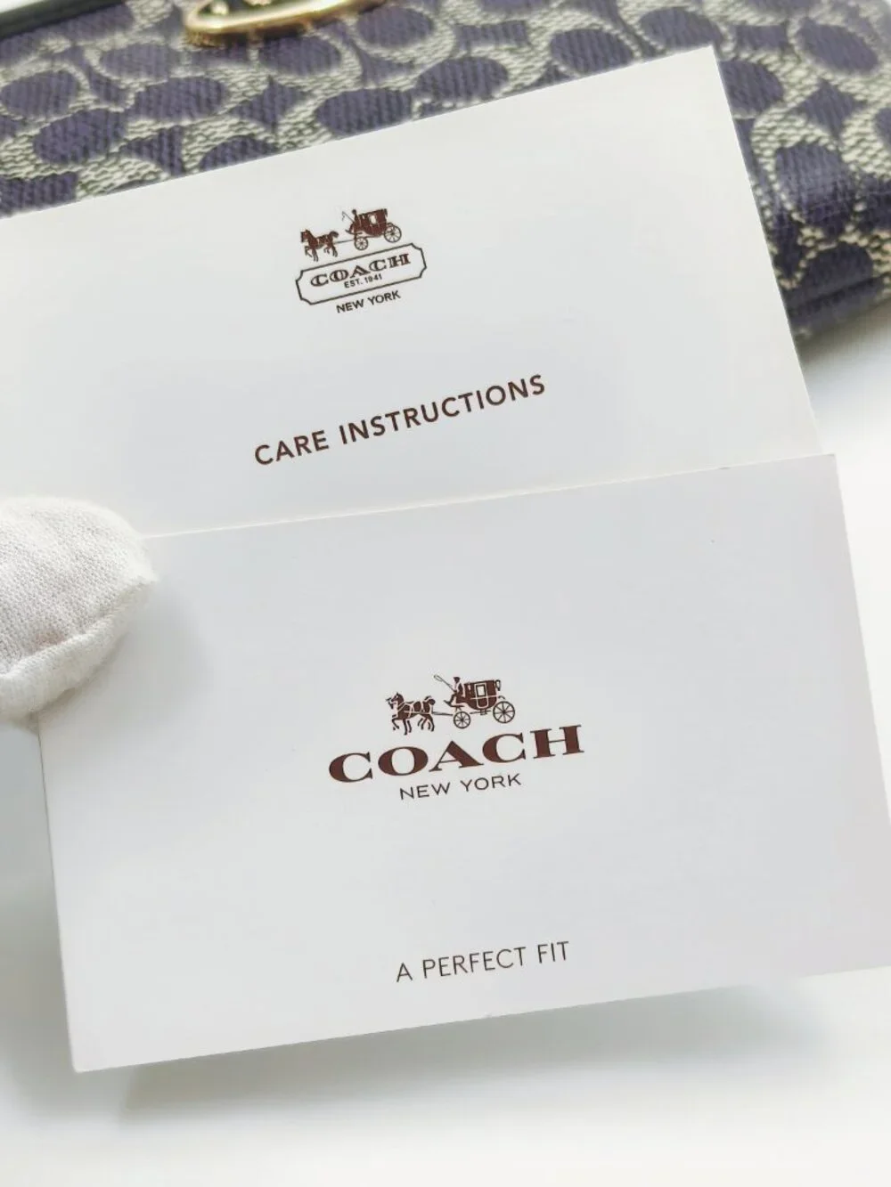 NWT Coach Signature Mini Wristlet Wallet